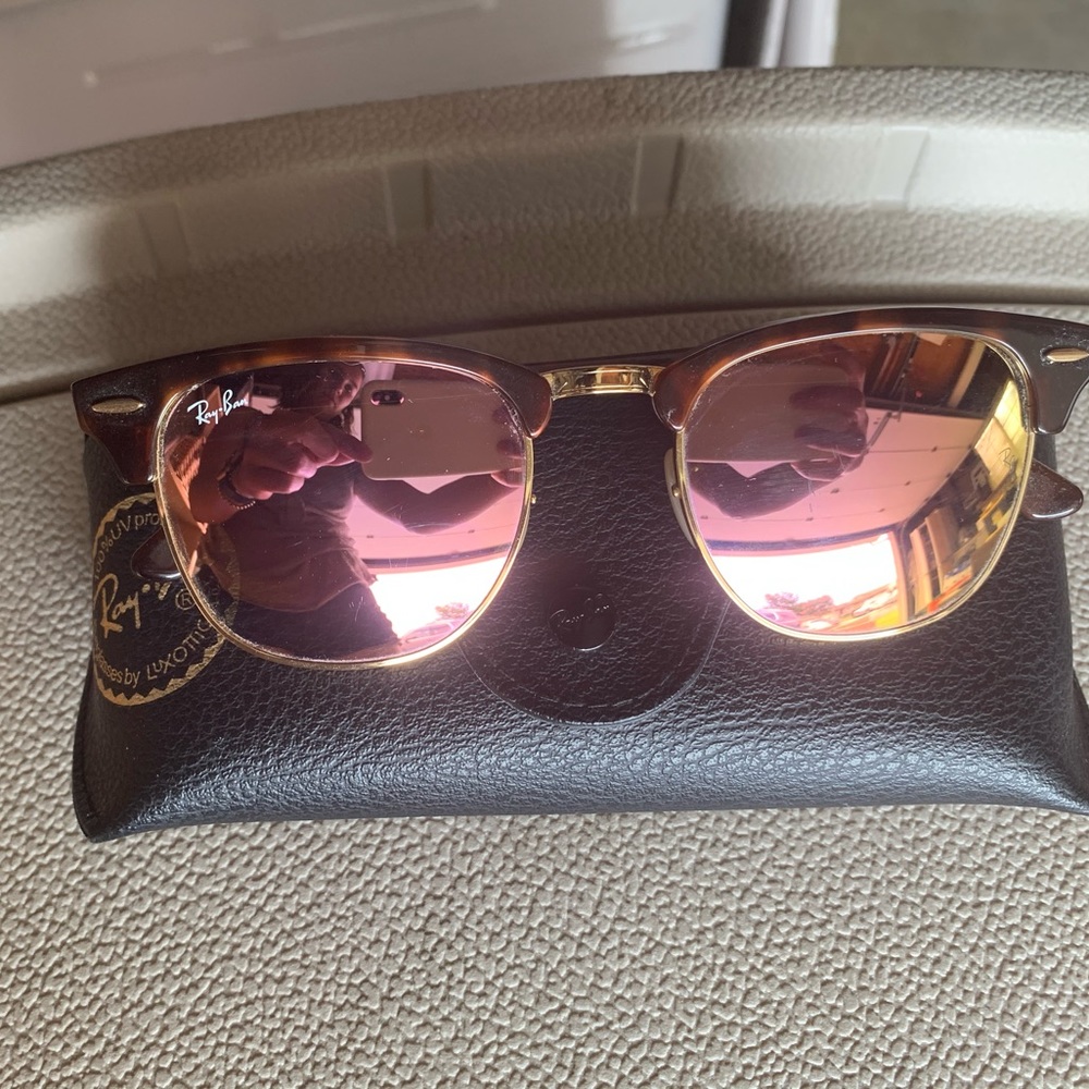 Rose Gold Ray-Ban Clubmasters
